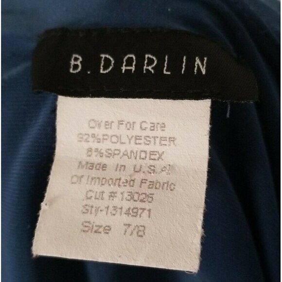 B. Darlin Dark Turquoise Dress with Sequin Belt size 7/8 - Picture 6 of 6